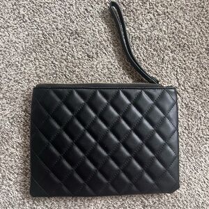 Black Quilted Clutch